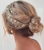 KVY COLLECTION Hair Accessories For Women 250 Pc Pearl Mix Size Wedding Hairstyle Tools Hair Accessory Set (White)