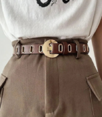 Women Brown Artificial Leather Belt
