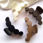 Blubby Stylish Hair Claw Clip Strong Hold Non-Slip Jaw Clamp For Women & Girls 4p Hair Claw (Multicolor)