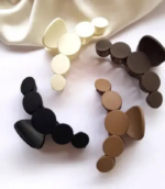Blubby Stylish Hair Claw Clip Strong Hold Non-Slip Jaw Clamp For Women & Girls 4p Hair Claw (Multicolor)