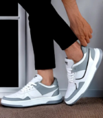 Light weight stylish attractive sneakers shoes for men Casuals For Men (Grey, White , 8) - Image 3