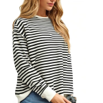 VIMAL JONNEY Women Striped T-Shirt || T-Shirt for Women || Full Sleeve T Shirt || T-Shirt-VIMAL640620 - Image 2