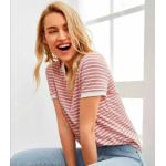 Women’s Striped Western Top | Round Neck Cap Sleeve T-Shirt for Women | Loose Fit Casual Summer Wear - Image 2