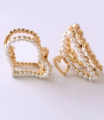 Myra Collection clutch claw for women girls golden 4 pcs Hair Clip (Gold, Silver) - Image 3