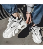WHITE SHOES PREMIUM QUALITY SNEAKERS Sneakers For Men (White , 8) - Image 3