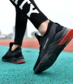 Trendy & Stylish Running Shoes For Men (Black , 6) - Image 4