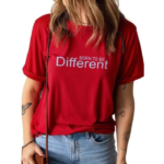 Women Printed Round Neck Pure Cotton Red T-Shirt