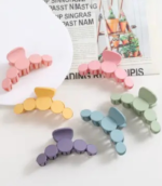 Blubby Stylish Hair Claw Clip Strong Hold Non-Slip Jaw Clamp For Women & Girls 4p Hair Claw (Multicolor) - Image 3
