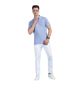 Lux Cozi Men's Cotton Regular Fit Polo T-Shirt - Image 3
