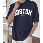 LEOTUDE Men's Half Sleeve Round Neck Cottonblend Graphic Print Oversized Tshirt for Man - Image 3