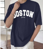 LEOTUDE Men's Half Sleeve Round Neck Cottonblend Graphic Print Oversized Tshirt for Man - Image 3