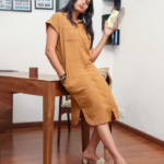 Double Gauze Cotton Shirt Dress