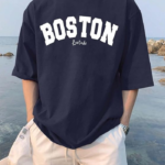 LEOTUDE Men's Half Sleeve Round Neck Cottonblend Graphic Print Oversized Tshirt for Man