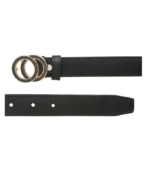 Women Formal Black Synthetic Belt - Image 4