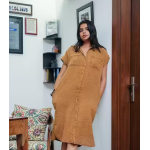 Double Gauze Cotton Shirt Dress - Image 3