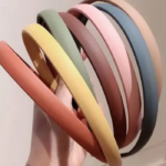 ASG 7pcs 1 Cm Matte Color Hard Headbands with Teeth for Girl Women Head Band (Multicolor)