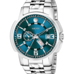 Matrix Black, Blue, White Dial, Day & Date Functioning, Stainless Steel Strap Analog Watch for Men & Women