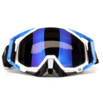 Motorcycle Goggles, Motocross Goggles, Dirt Bike ATV Glasses, UV Protection, Anti Fog, Racing Goggles for Men, Women, Youth (Blue)