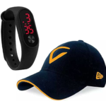 SELLORIA Silicone Black Dial Digital Black Baseball Embroidered Cap For Boys Men's,Kids