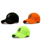 Combo 3 @2 Cap for Men Women Topi Unisex Head Branded Boy's Girl's Caps Adjustable Strap Summer Sports Cricket Gym Dance Cotton Free Size