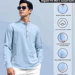 Zombom Cotton Polyester Blend Solid Casual Regular Fit Mandarin/Chinese Collor Short Kurta for MenZombom Cotton Polyester Blend Solid Casual Regular Fit Mandarin/Chinese Collor Short Kurta for Men - Image 2