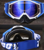 Motorcycle Goggles, Motocross Goggles, Dirt Bike ATV Glasses, UV Protection, Anti Fog, Racing Goggles for Men, Women, Youth (Blue) - Image 3