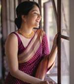 Women's Pure Soft Silk Saree With Blouse Piece For Wedding - Image 3