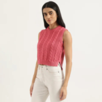 Women Regular V-Neck Solid T-Shirt - Image 2