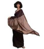 Women’s Cotton Solid Saree with Matching Blouse Piece - Image 2