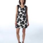 Floral Textured Short Dress - Image 2