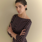 Striped Shift Dress – Black - Image 2