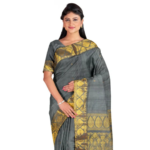 Baluchari Silk Saree – Grey