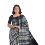 Handwoven Tangail Silk Saree – Shades of Blue