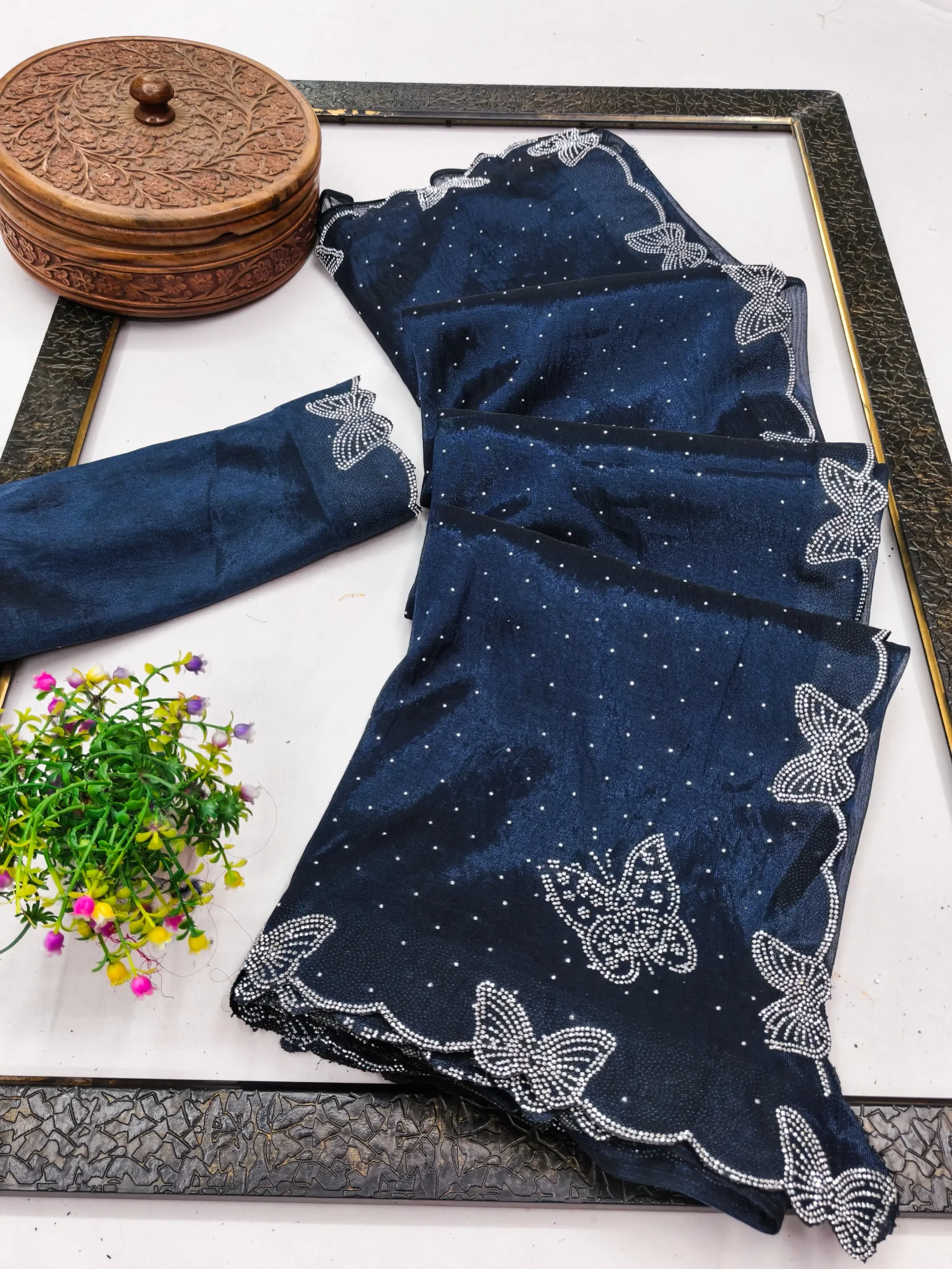 Kashvi-Sarees-Net-Solid-Regular-SDL217813334-1-57411-scaled-1.webp Kashvi Sarees Net Solid Regular Saree With Unstitched Blouse Piece ( Blue ) - Image 1